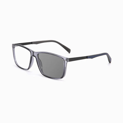 SIMPLE SQUARE-FRAME PHOTOCHROMIC MULTIFOCAL READING GLASSES