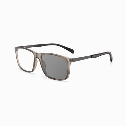 SIMPLE SQUARE-FRAME PHOTOCHROMIC MULTIFOCAL READING GLASSES