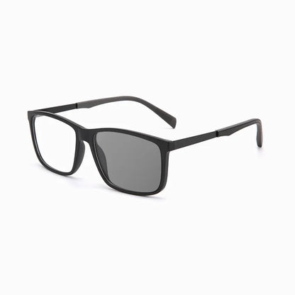 SIMPLE SQUARE-FRAME PHOTOCHROMIC MULTIFOCAL READING GLASSES